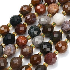 Chapelets de perles en jaspe d'océan naturelle&nbsp;GG-CBA4A3B-A04