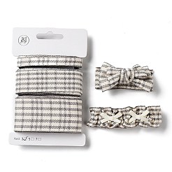 Nastro in poliestere con stampa tartan da 9 metro e 3 stili&nbsp;SRIB-C002-01B