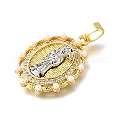 Colgante micropavé cubic zirconia de latón&nbsp;KK-Z102-07G-01