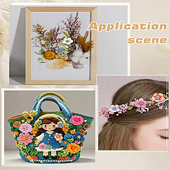 32 Stück 11 Stile handgemachte Stoff- und Seidenblume&nbsp;AJEW-LP0012-21