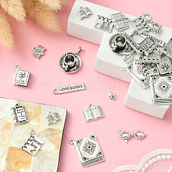50 pz 10 impostazioni di strass con pendente in lega di stile tibetano&nbsp;FIND-CJ0001-13