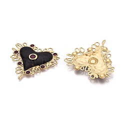 Grands pendentifs en acier inoxydable 304 et émail&nbsp;STAS-T068-101A-G