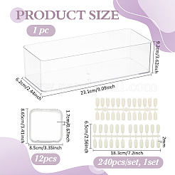 2 Stil transparente Acryl-Aufbewahrungsbox&nbsp;CON-BC0007-49