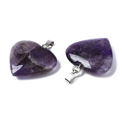 Natürlichen Amethyst Edelsteinanhänger&nbsp;G-S364-081B-01