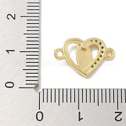 Placcatura in ottone micro pavé zirconi cubici trasparenti religione cuore vergine maria connettore ciondoli&nbsp;KK-L224-099G-02