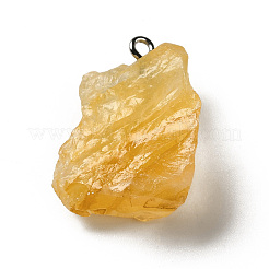 Rohe raue natürliche Citrinanhänger&nbsp;G-A028-01G