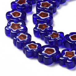 Millefiori a mano fili di perline di vetro&nbsp;LAMP-J035-10mm-50