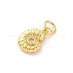 Pendentifs avec zircon cubiques à micro-pavés en laiton&nbsp;KK-S510-40G-01