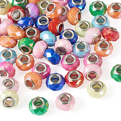 50 pz perline europee acriliche opache&nbsp;GPDL-TAD0001-01