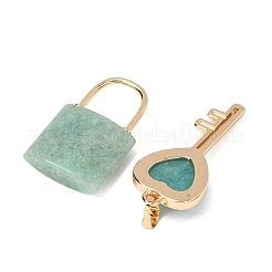 Ciondoli con perline di amazzonite naturale&nbsp;GG-CBA9389-04U