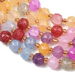 Colliers de perles en verre imitation jade teintées&nbsp;GL-Z001-02A-06