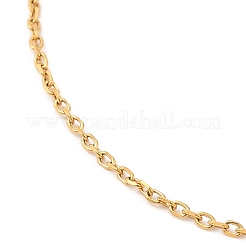Collier chaîne en acier inoxydable 304 pour femme&nbsp;NJEW-G104-04G