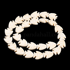 Teints perles synthétiques turquoise brins&nbsp;GG-CBAAE19-02A