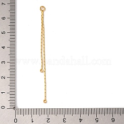Chaîne à maillons Boston en laiton avec gros pendentifs à pompon&nbsp;KK-G510-06G