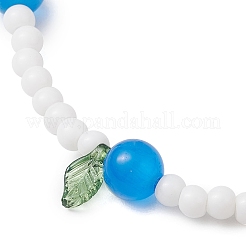 4 pz 4 colori foglia trasparente acrilico ciondoli bracciali per le donne&nbsp;BJEW-TA00579