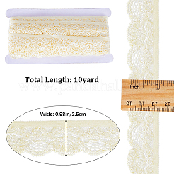 10 Yard elastischer Spitzenbesatz aus Polyester&nbsp;OCOR-WH0086-04B