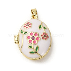 Ottone pendenti smalto medaglione&nbsp;X-KK-F912-05B-G