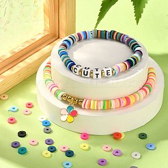 Kit fai da te per la creazione di braccialetti da surfista heishi&nbsp;DIY-YW0005-86