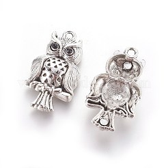 Tibetano ciondoli in lega di stile di uccelli per halloween&nbsp;PALLOY-J130-01AS