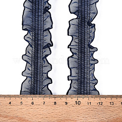 20 yard di pizzo elastico plissettato in poliestere&nbsp;SRIB-M015-01G