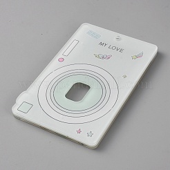 Porte-cartes photo rectangulaire en acrylique et plastique PET&nbsp;HJEW-WH0102-005A-01