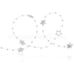Chaînes de perles en plastique ABS faites à la main&nbsp;X-CHC-CJC0001-08D