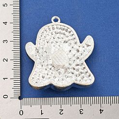 Legierung mit Glasrhinestoneanhänger&nbsp;FIND-B033-01G-P