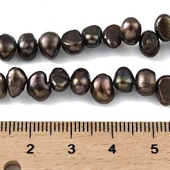 Brins de perles de culture d'eau douce colorées naturelles&nbsp;PEAR-A006-19B