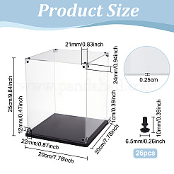 Vitrine für Minifiguren aus transparentem Acryl&nbsp;ODIS-WH0043-92B