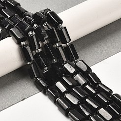 Natürliche schwarze Turmalin Perlen Stränge&nbsp;G-N327-06-14B