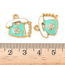 Pendentifs en acier inoxydable 304 émaillés&nbsp;STAS-I346-11G-01