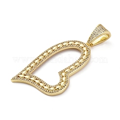 Messing micro pave klare zirkonia anhänger&nbsp;KK-S510-31G-02