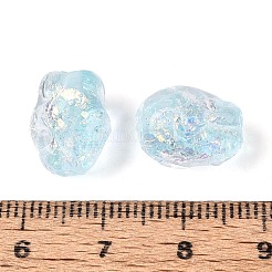 Perles à la main en verre de feuille brins&nbsp;FOIL-N033-02F