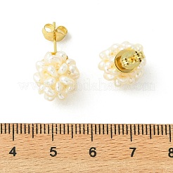 Ohrstecker aus natürlichen Süßwasser-Zuchtperlen&nbsp;EJEW-JE07283