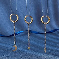 Kits de diy para hacer aretes de acero inoxidable 304&nbsp;DIY-UN0001-71G