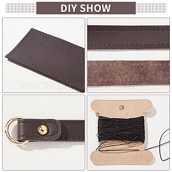 Taschenboden und Griffe aus Leder&nbsp;FIND-WH0101-01
