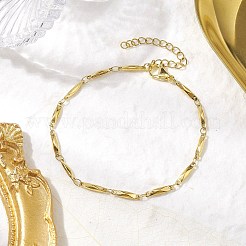 Rechteckige Gliederkettenarmbänder aus 304 Edelstahl für Damen und Herren&nbsp;BJEW-JB10272-02