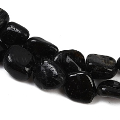 Natürliche schwarze Turmalin Perlen Stränge&nbsp;G-Q060-E15