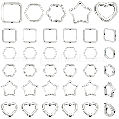 150 stücke 5 stile legierung perle rahmen&nbsp;FIND-SP0005-46
