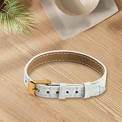 1 bracelet en cuir texturé coulissant pour breloques coulissantes&nbsp;AJEW-CL0003-11A