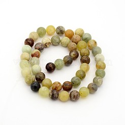 Natur Xiuyan Jade runde Perle Stränge&nbsp;G-P070-71-8mm