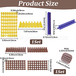 2 busta con 2 stili di lettere e numeri in plastica PP per timbri per biscotti&nbsp;DIY-SC0033-51