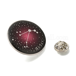 Zwölf konstellation kreative legierung abzeichen konstellation broschen&nbsp;LS-JEWB-S033-01P-A