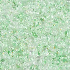 Perles de verre transparentes de peinture de cuisson&nbsp;DGLA-T004-08G