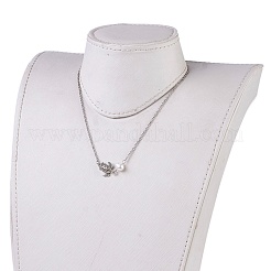 Rostfreiem Stahl Halsketten&nbsp;NJEW-JN02319