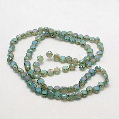Perles en verre electroplate&nbsp;EGLA-D028-07
