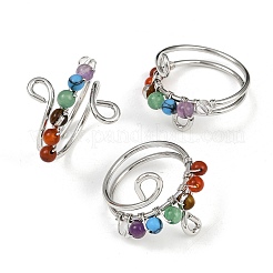 Chakra-Fingerringe aus Messing&nbsp;G-H316-02P