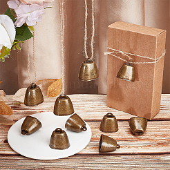 Pendenti a campana in ferro in stile tibetano&nbsp;FIND-WH0034-22AB