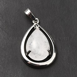Pendentifs de cristal de quartz naturel&nbsp;G-B033-04P-20