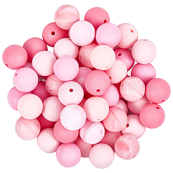 90pcs 6 Farben Silikonperlen&nbsp;SIL-PA0001-07A